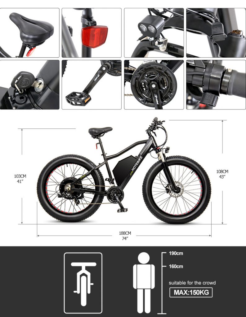 2000W Fat Tire E-Bike mit Doppelbrücken-Downhill-Federgabel 5 2000W Fat Tire E-Bike mit Doppelbrücken-Downhill-Federgabel - News - 5