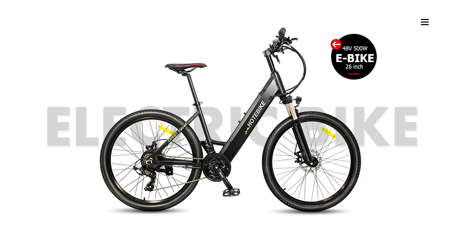 48V 500W E-City-Bike 26" elektrisch betriebenes Fahrrad mit verstecktem Akku A5AH26 zu verkaufen 1 48V 500W E-City-Bike 26