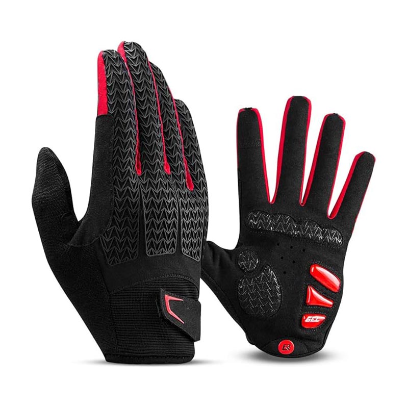 Premium Touch Screen Anti-Rutsch-Fahrradhandschuhe mit Gel gepolsterter Stoßdämpfung – 9-teiliger Komfortschnitt für Damen & Herren